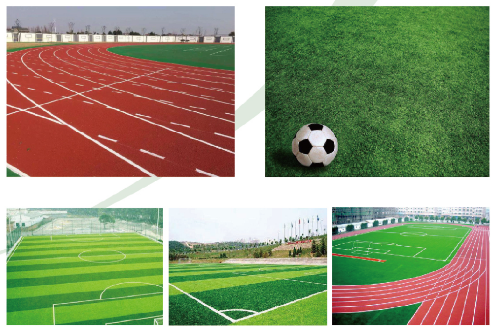 Plastic runway and artificial turf