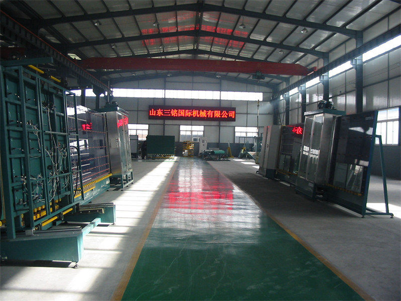 Realistic view of the factory building