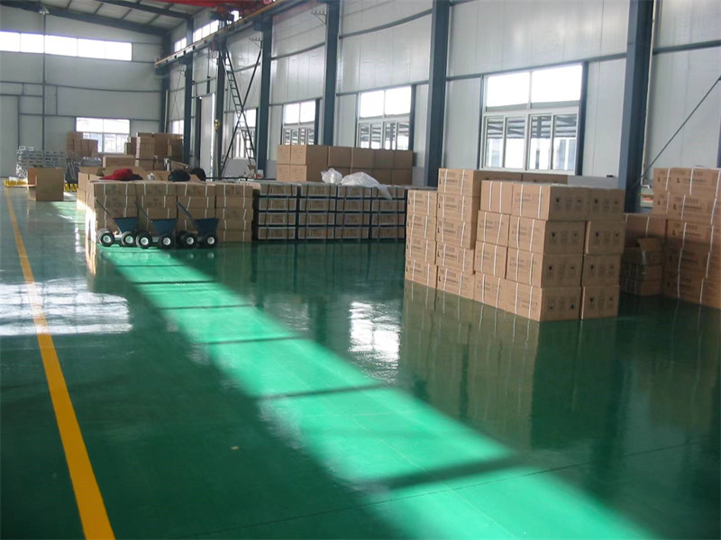 Realistic view of the factory building