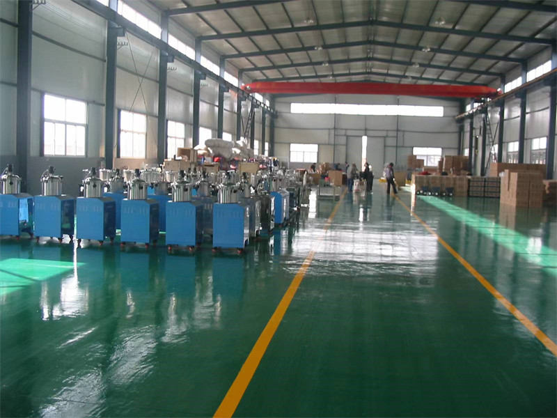 Realistic view of the factory building
